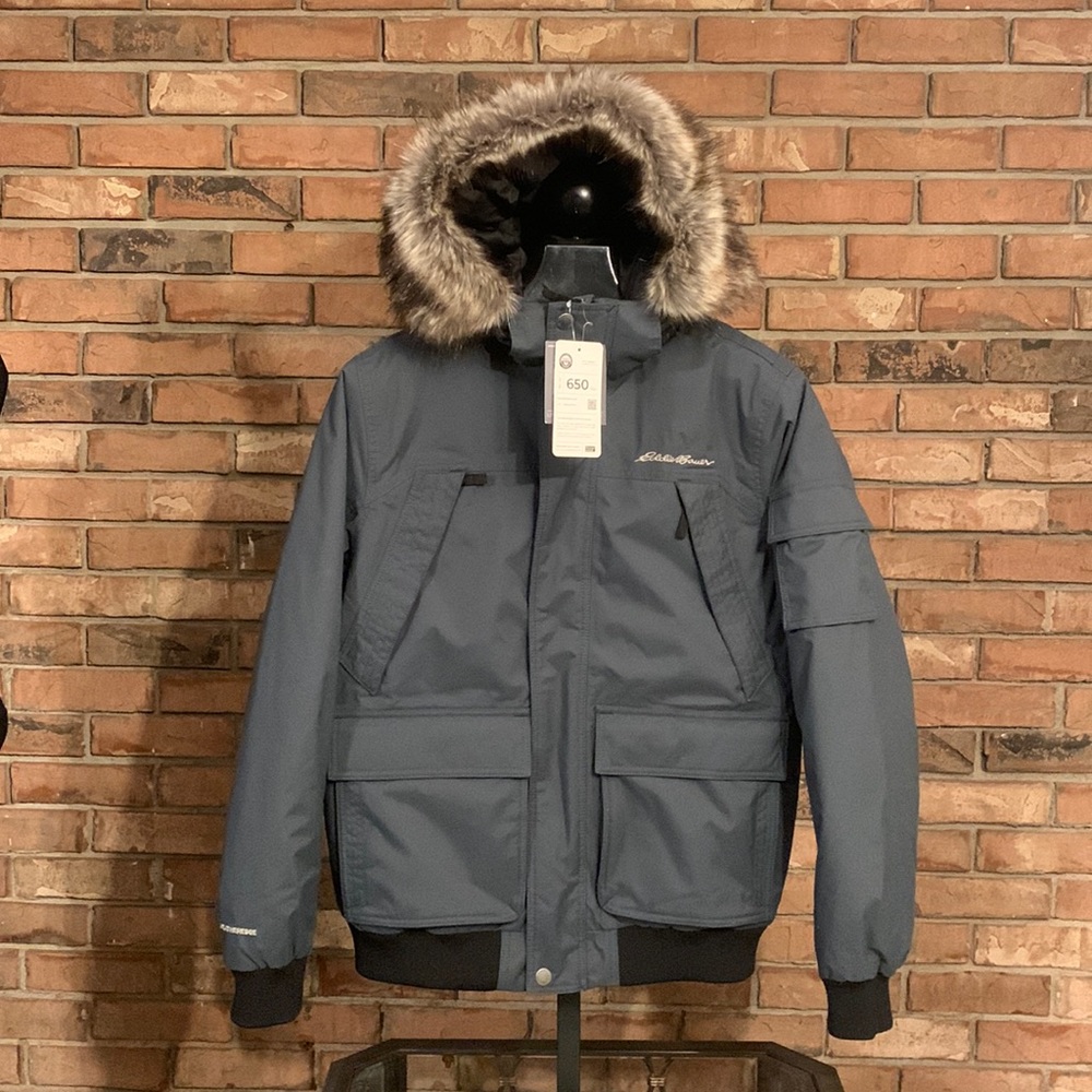 New Eddie Bauer size Medium Superior Down Bomber Jacket